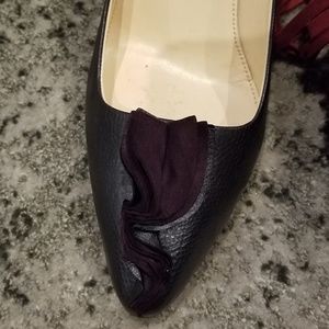 Prada Womens Pumps Black Leather 38